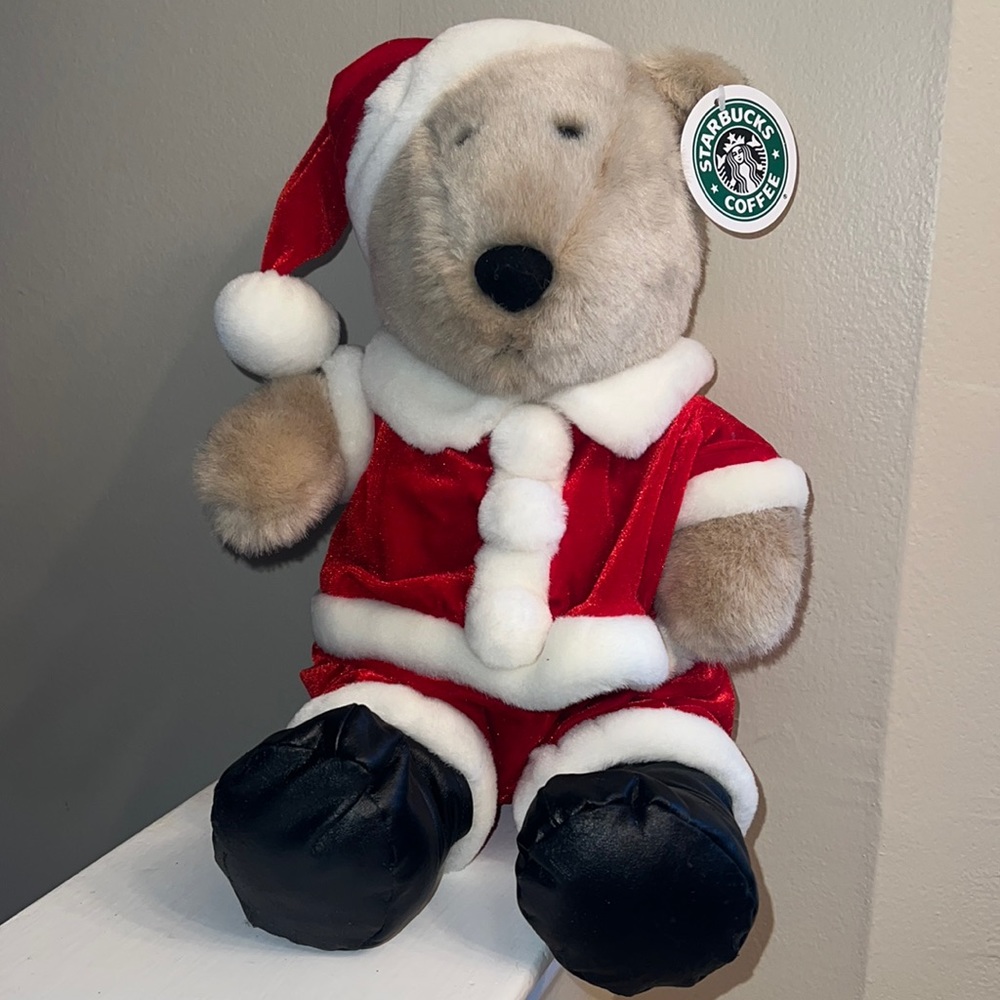 Starbucks12th Edition Bearista Bear Santa Holiday mint w/tags stuffed animal